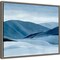 Indigo Range II (Mountain) by Annie Warren 20-in. W x 16-in. H. Canvas Wall Art Print Framed in Grey